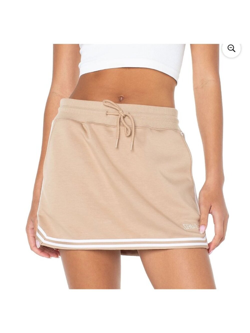 Spalding Women's Tech Fleece Skort in tan khaki size XL NWT